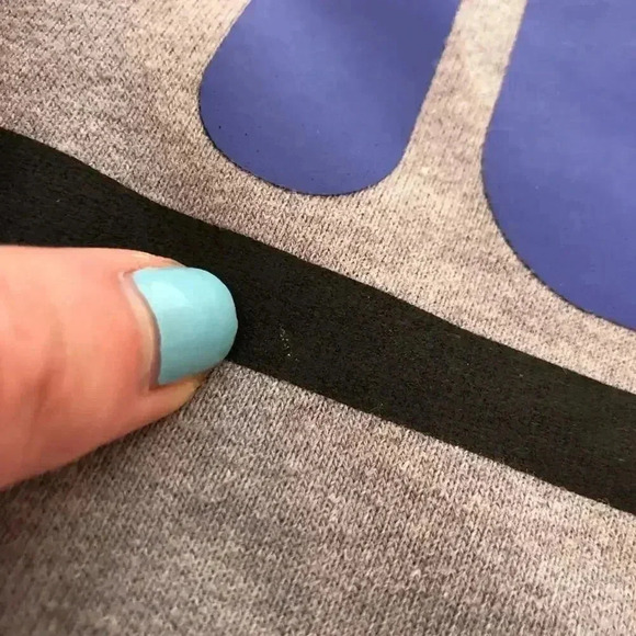 Fila Sport Grey Raglan Crewneck Terrycloth Tee Blue Pink Athleisure Size L - Picture 5 of 5